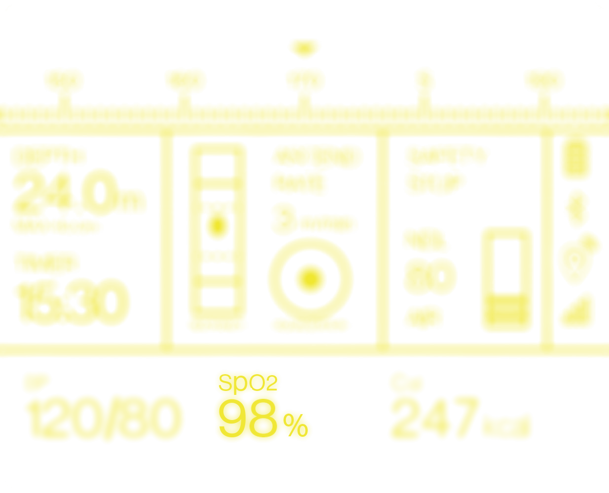 divePRO SCUBA display with SpO2 highlighted